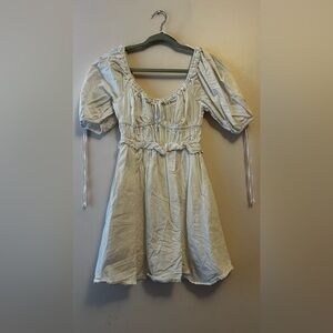 Cotton Candy White baby doll dress